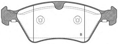 OPEN PARTS bpa117900 -  Комплект тормозных колодок, дисковый тормоз